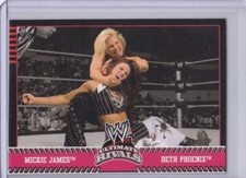 MICKIE JAMES vs BETH PHOENIX (Vintage 2008 WWE TOPPS ULTIMATE RIVALS #71) (EX+)