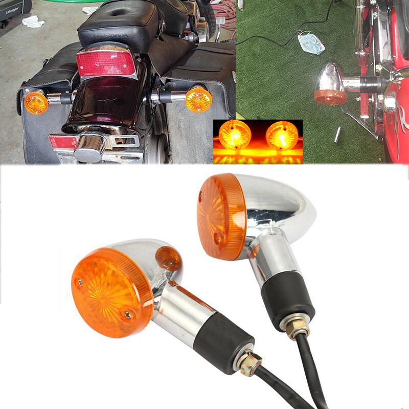 Motorcycle Amber Turn Signal Lights for Kawasaki Vulcan VN Series Models