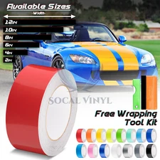 Gloss Color Racing Stripes Vinyl Wrap For Honda S2000 Stripe Sticker 25FT / 50FT