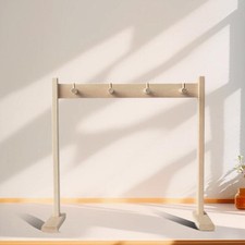 Wind Chime Stand Hanging Rack Easy Assembly Wood Stable Professional Holds 4