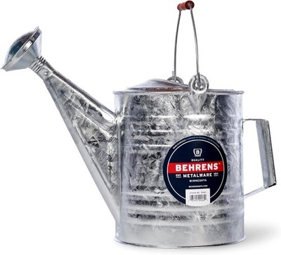 Behrens 2 Gallon Hot Dipped Steel Watering Can,3.94''D x 1.06''W x 0.79''H