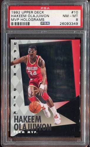 Hakeem Olajuwon #10 1992 Upper Deck MVP Holograms card