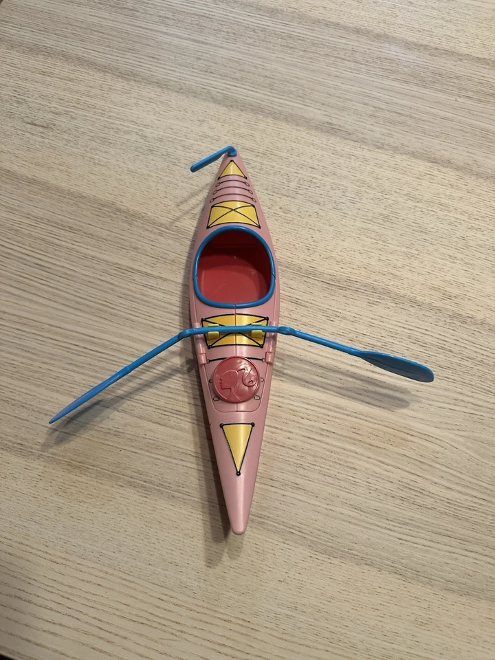 Barbie Kayak Canoa Barco con Paleta - Rosa y Azul - Repuesto Foto 2 de 3