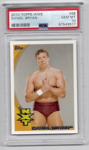 2010 TOPPS WWE #68 DANIEL BRYAN RC PSA 10