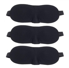3 PCS Sleeping Eye Mask for Women Men Girls Adults Eyepatch Blindfold Shade T...