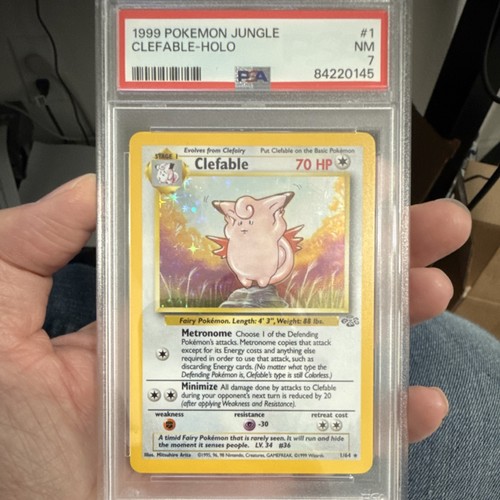 Clefable (Unlimited) graded PSA 7 for sale on eBay
