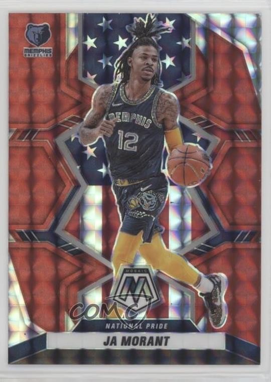 2021-22 Panini Mosaic National Pride Red Mosaic Prizm Ja Morant #249 17mc