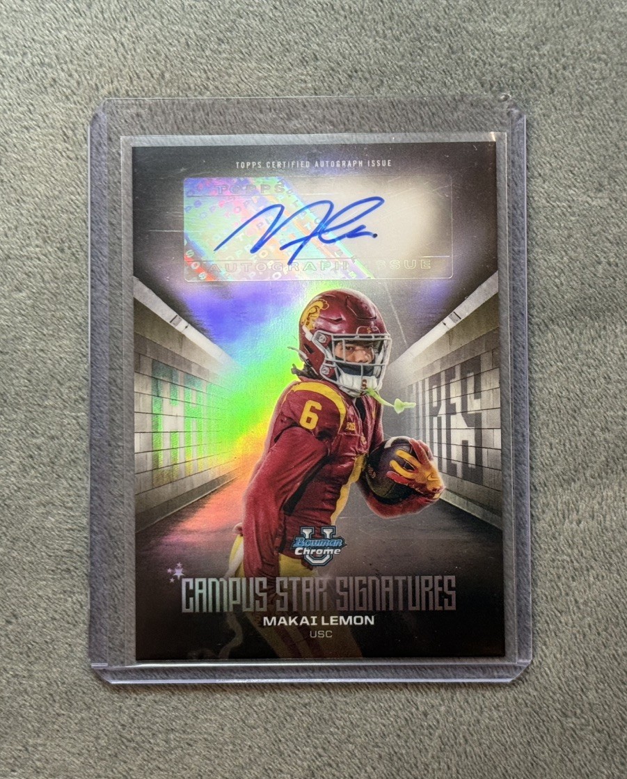 2025 Bowman Chrome University Makai Lemon Campus Star Signatures