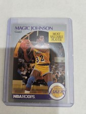 1990 NBA HOOPS MOST VALUABLE PLAYER EARVIN MAGIC JOHNSON CARD # 157 LAKERS