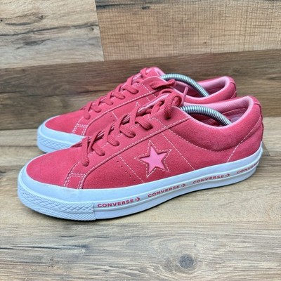 Converse One Star Low Paradise Size 4.5Y Red Skate Suede Shoes Sneakers