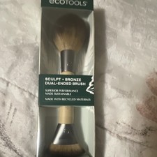 EcoTools Dual-Ended Brush Double-Ended Brown/Black Sculpt  Bronze