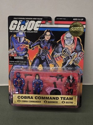 1997 GI Joe Cobra Command Team, Cobra Commander, Destro & Baroness MOC