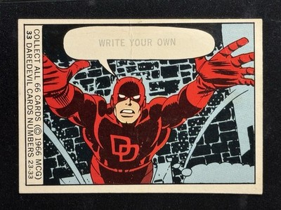 1966 Marvel Super Heroes Donruss #33 Daredevil - Rookie Set