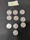 Lot of 10 circulated Standing Liberty Quarters-various dates/mintmarks