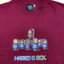 VTG 90s Blunt Skateboards “Hatred Is Sick” Single Stitch Made In USA