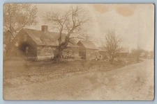 1910 House Scene Street South Berwick Maine ME RPPC Photo Antique Postcard