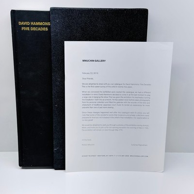 David Hammons Five Decades 2016 First Edition Art Photography Mnuchin Gallery