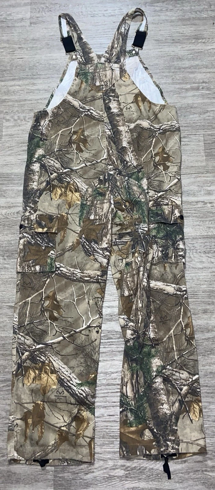 Realtree Overalls Mens L 36-38 Camo Tree Hunting Workwear Outdoor
