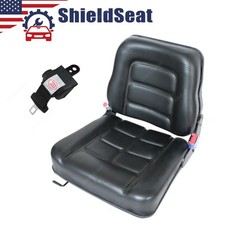 Universal Forklift Seat Tractor Skid Steer Seat Replacement W/ Seat Belt