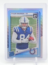 TYLER WARREN 2025 DONRUSS OPTIC HOLO RATED ROOKIE #234 COLTS Q5939