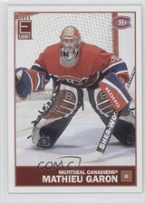 2003-04 Pacific Exhibit Yellow Back Mathieu Garon #76 0t6