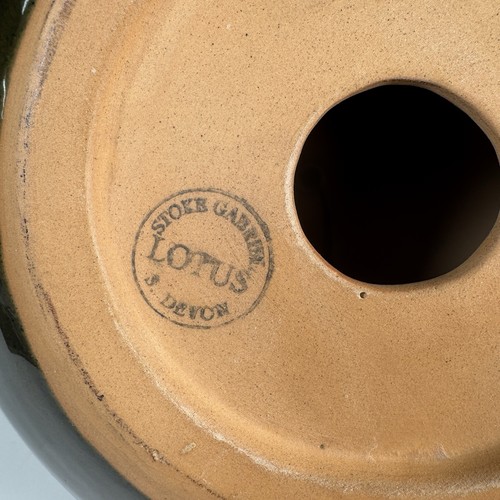 Large Lotus Studio Pottery Lamp Base, Stoke Gabriel Devon, M&E Skipwith - MCM - Foto 9 di 11