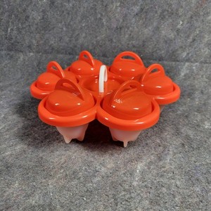 Egglettes 6 egg Silicone Cups And Holder No Peel Hard Boiled Eggs Keto Carnivore