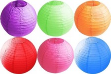 Assorted Colour Paper Lantern Lampshade 30cm Hanging Light Shade Decor