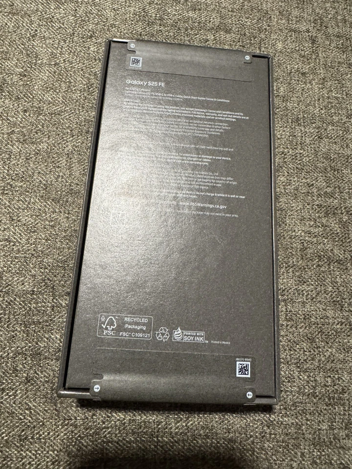 Samsung Galaxy S25 FE 256GB SM-S731U1 Jet Black GSM Unlocked New Sealed