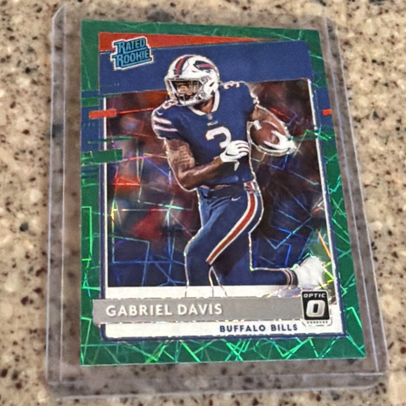 Gabriel Davis 2020 Donruss Optic Rated Rookie Green Velocity Prizm #187 BILLS