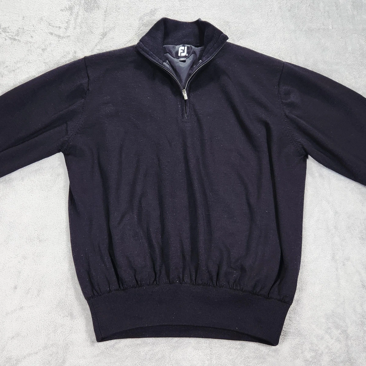 Pull 1/4 Zip FootJoy Homme - Noir - Taille M - État Excellent - Golf/Casual