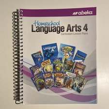 Abeka Language Arts 4 Curriculum Lesson Plans, Like New