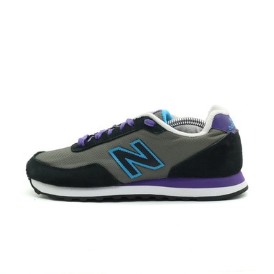 New Balance Damen 411 Schuh Grau/Schwarz/Lila/Blau Retro-Design Sneaker EU 37.5