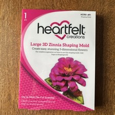 Heartfelt Creations Flower Shaping Molds HCFB1-491 LARGE ZINNIA 3d paper crafts