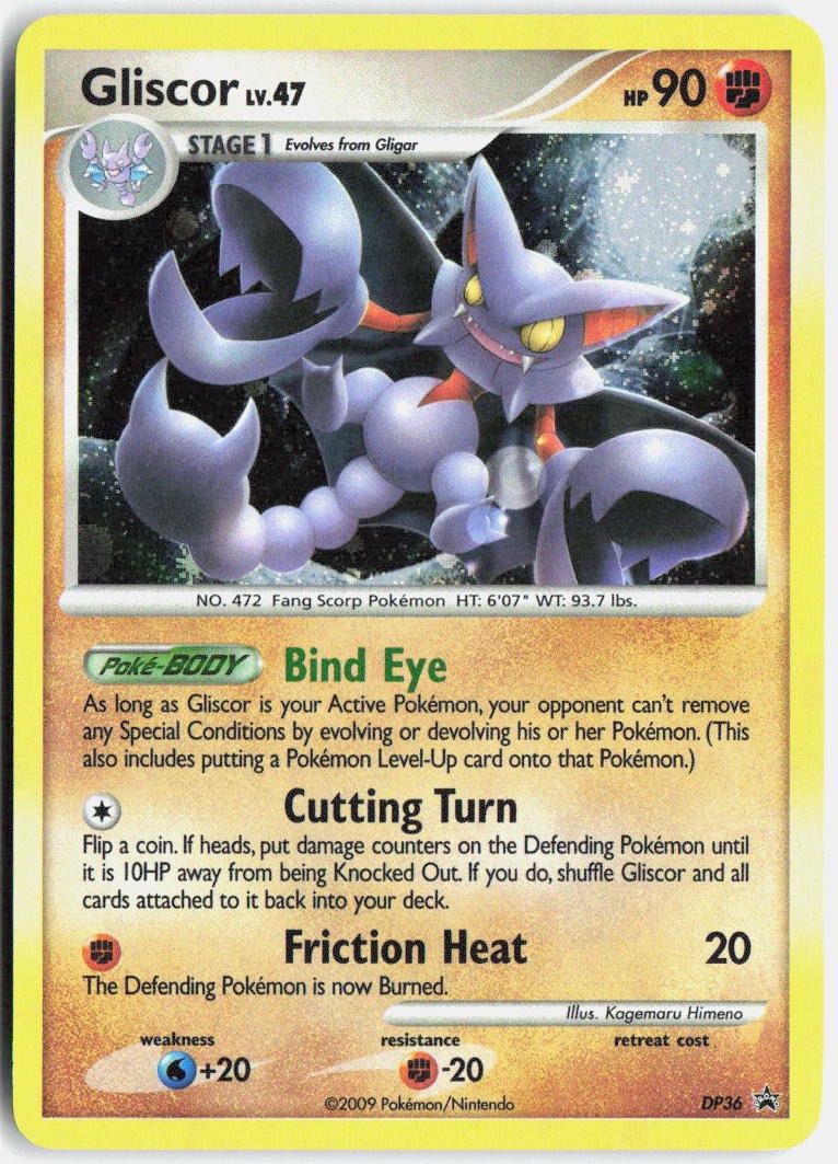 Gliscor Promo Holo Diamond and Pearl Promos DP36 LP-NM