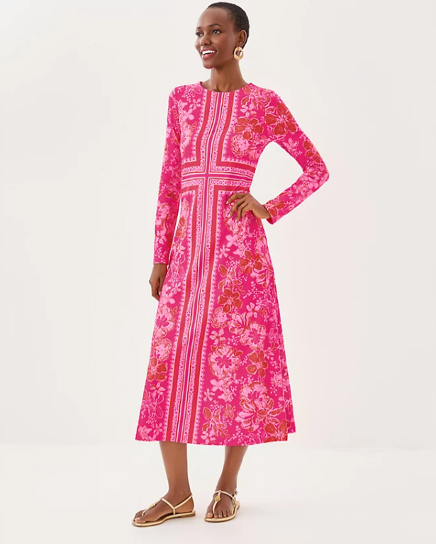 (取寄) リリー ピュリッツァー レディース Upf 50+ ドレス Lilly Pulitzer women Zelena Upf 50+ Dress Sun Shell Pink Big Party Lilly Pulitzer UPF 50+ Zelena ChillyLilly Dress Sun Shell Pink Big