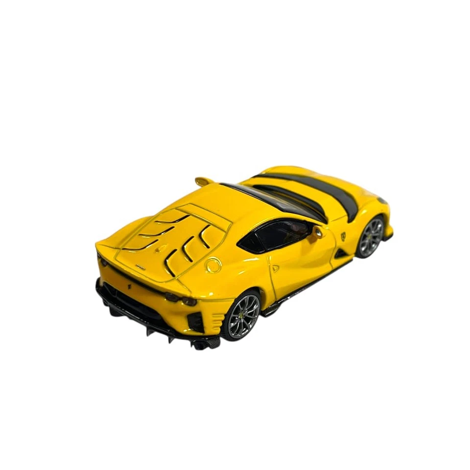 Modellino Auto BBR Models 1/64 Ferrari 812 Competizione Giallo Modena - Immagine 3 di 4