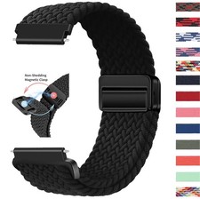 Universal Quick Release Magnetic Nylon Band Strap 20mm 22mm Smart Watch Bracelet