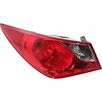 Fits 11-14 Hy Sonata Left Dr Tail Lamp Assembly Outer Quarter Mounted Bulb Type