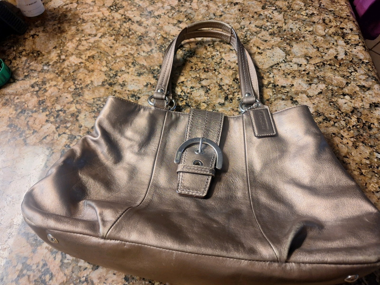 Women's Handbags Leather Coach-image