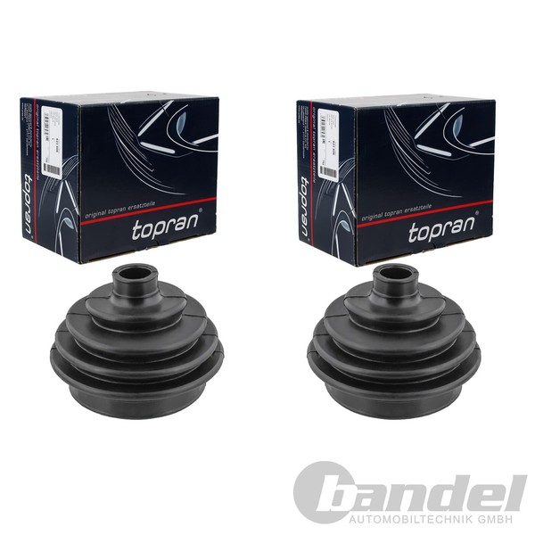 2X Topran Achsmanschetten Satz Vorne Radseitig Passend FüR Audi 80 90 Seat Cordo-image