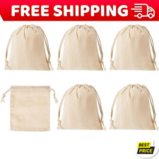 6 Pack Canvas Coin Money Sack Bags Bank Coin ...