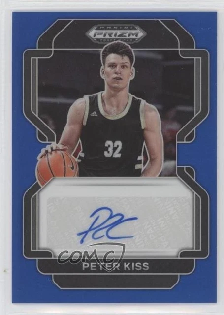 2022-23 Panini Prizm Draft Picks Blue 64/149 Peter Kiss #DP-PKI Auto 16s7