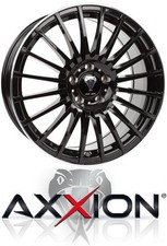 4x Axxion AX5 Excess 8X18 5/112 ET35 Schwarz Glanz lackiert Mit hochGlanzpoliert