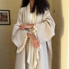Moroccan Abaya Women Muslim Open Cardigan Long Maxi Dress Turkey Kimono Dubai