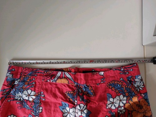Next Sommerrock rot Leinenmischung mit Taschen Größe 18 - Bild 6 von 7