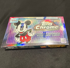 Topps 2026 Topps Chrome Disney Sealed Trading Card Box (1 Box) English