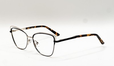 Salsa SA 20216 BK/G Black Gold Rectangle Authentic Eyeglass Frames 54-16