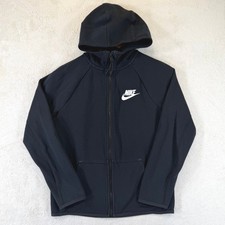 Nike Sportswear Kids Tech Fleece Full Zip Hoodie Black Sz Large AR4020-010