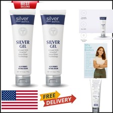 Colloidal Silver Healing Gel - Non-Greasy Formula Ideal for Wounds & Blemishes